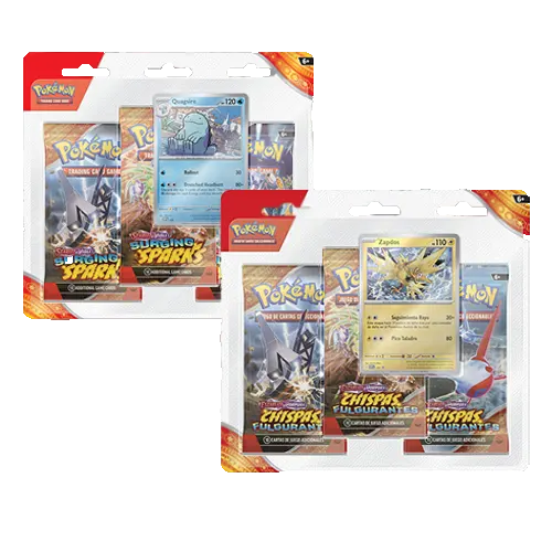 Blister 3 sobres Chispas Fulgurantes Español Pokemon 2024
