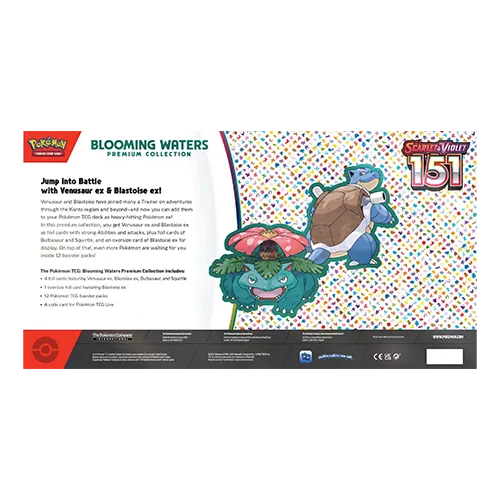 Blooming Waters Premium Collection Pokemon 151 Inglés