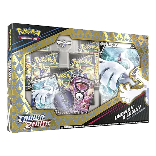 Caja de Unown y Lugia V Crown Zenith Inglés Pokémon 2023
