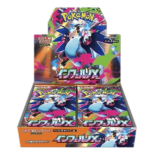 Pokémon TCG Inferno X (M2) — Booster Box 30 sobres (Japonés) sellada, vista frontal