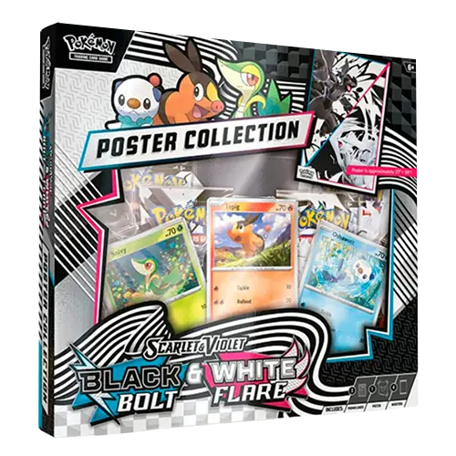Poster Collection black bolt and white flare ingles