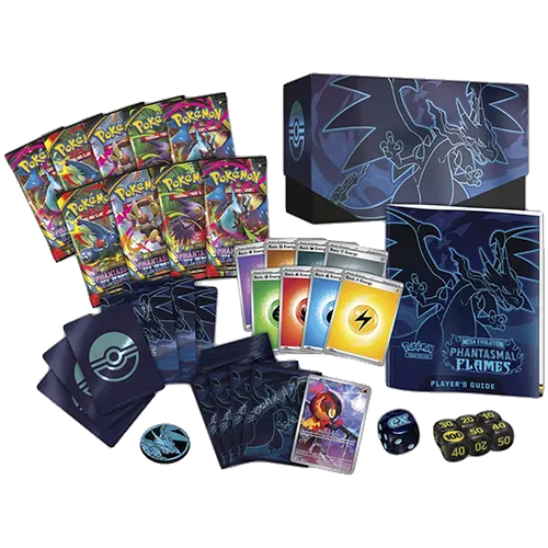 Pokémon Fuegos Fantasmales — ETB (Caja de Entrenador Élite, ES) sellada, vista back