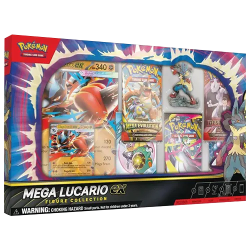 caja figura mega lucario ingles