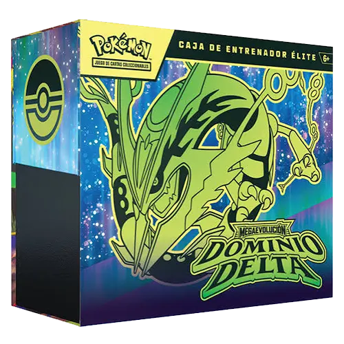 Caja de Entrenador Élite ETB de Pokémon Dominio Delta español
